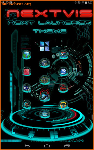 Next Launcher theme 3d free screenshot