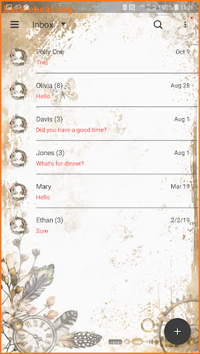 Next SMS Ancient legend Skin screenshot