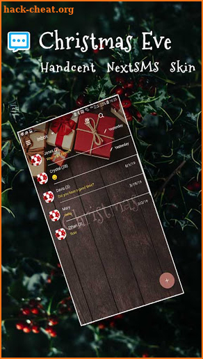 Next SMS Christmas eve skin screenshot
