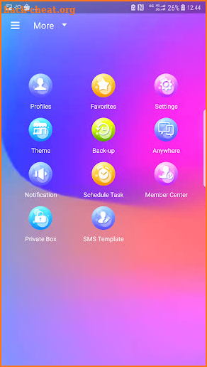 Next SMS Colorful world Skin screenshot