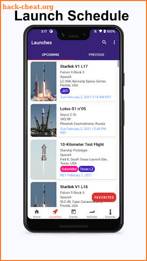 Next Spaceflight - Rocket Launch Schedule screenshot