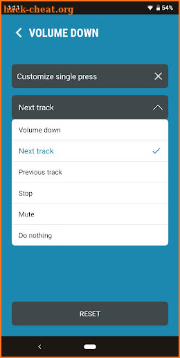Next Track: Skip tracks with volume buttons screenshot