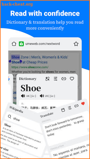 NextWord Browser - Web Translator with Flashcard screenshot