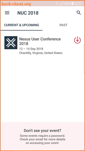 Nexus User Conference screenshot
