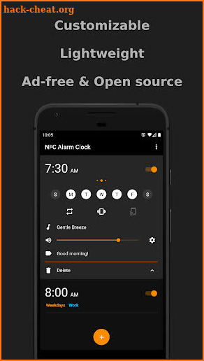 NFC Alarm Clock screenshot