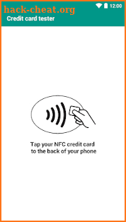 NFC credit card tester screenshot