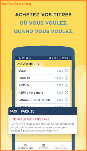NFC Nice Ticket – L’appli des titres Lignes d’Azur screenshot