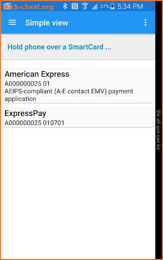 NFC Smart Card Info screenshot