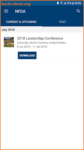 NFDA Events App screenshot