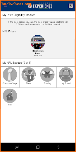 NFL Experience Fan Mobile Pass screenshot
