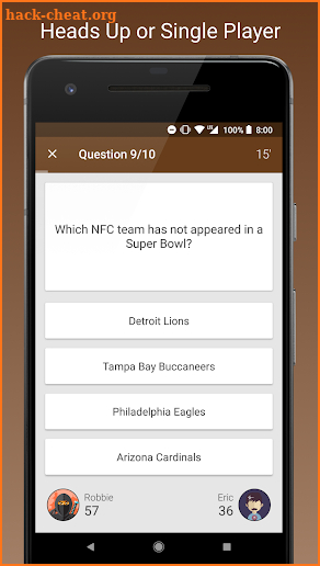 NFL Fan Quiz screenshot