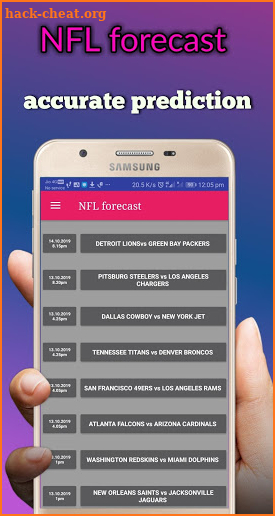 NFL Forecast (preview, prediction tips, odds, AFL) screenshot