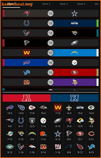 NFL Playoff Predictor screenshot