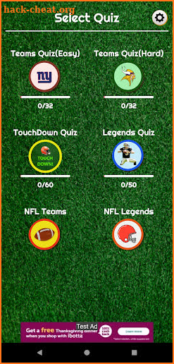 NFL Quiz screenshot