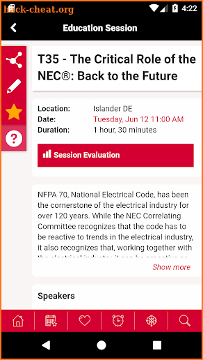 NFPA Conference & Expo screenshot