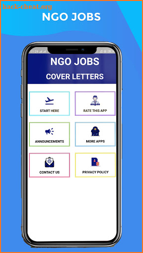 NGO JOBS COVER LETTER screenshot