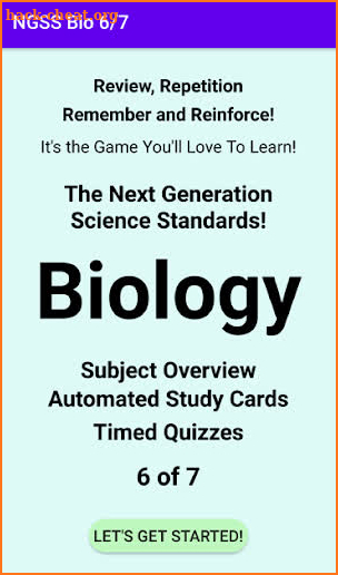 NGSS Biology - Study Cards, 6 of 7 screenshot