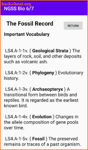 NGSS Biology - Study Cards, 6 of 7 screenshot