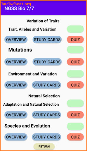 NGSS Biology - Study Cards, 7 of 7 screenshot