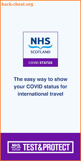NHS Scotland Covid Status screenshot