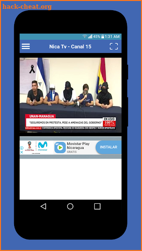 Nica TV - Televisión en Nicaragua - 100% Noticias screenshot