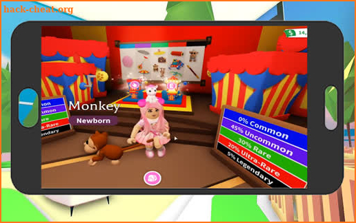 Nice monkey pets in adopt me Mod  Obby run screenshot