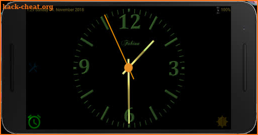 Nice Night Clock with Alarm and Light - no Ads screenshot