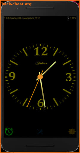 Nice Night Clock with Alarm and Light - no Ads screenshot