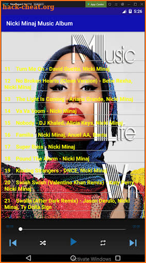 Nicki Minaj Music Album screenshot
