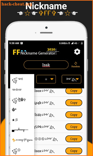 Nickname Generator 2020 ⚡ Nicknames For Free F screenshot