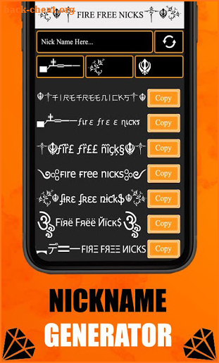 Nickname Generator Fire Free: Name Creator (Nicks) screenshot