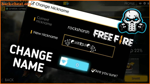 Nickname Generator Stylish Text for FF Free screenshot