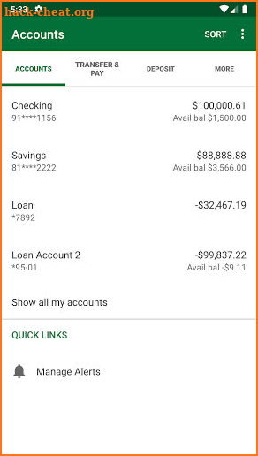 Nicolet Bank bankNow screenshot