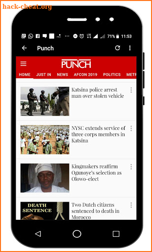 Nigerian Newspapers screenshot