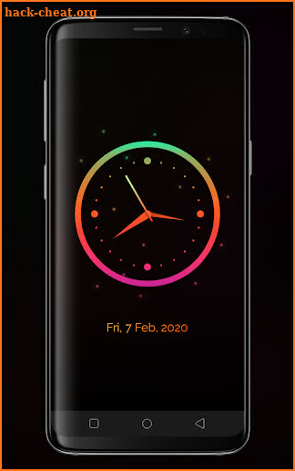 Night clock wallpaper — Analog clock Wallpaper screenshot