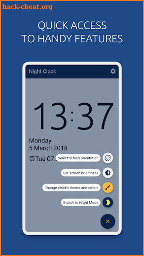 Night Clock with alarm and date screenshot
