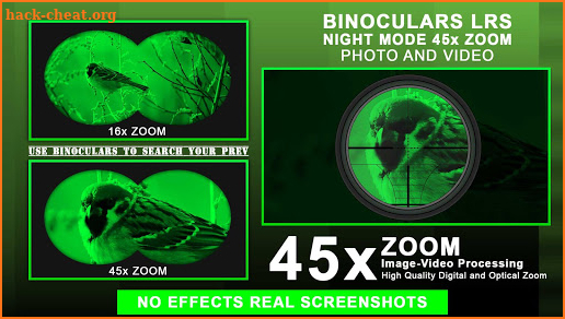 Night Mode 45x Zoom Binoculars LRS Fisheye Camera screenshot