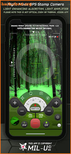 Night Mode GPS Stamp Camera screenshot