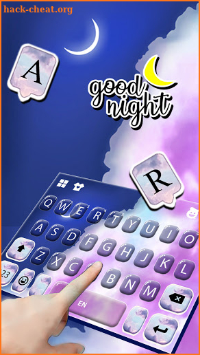 Night Sky Keyboard Background screenshot