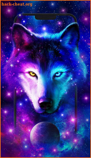 Night Sky Wolf Live Wallpaper screenshot