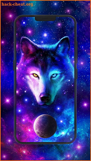 Night Sky Wolf Live Wallpaper screenshot