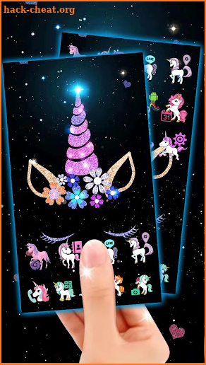 Night Star Unicorn Launcher Theme Live Wallpapers screenshot