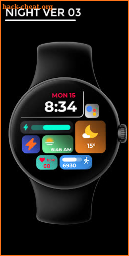 Night ver 03 - watch face screenshot