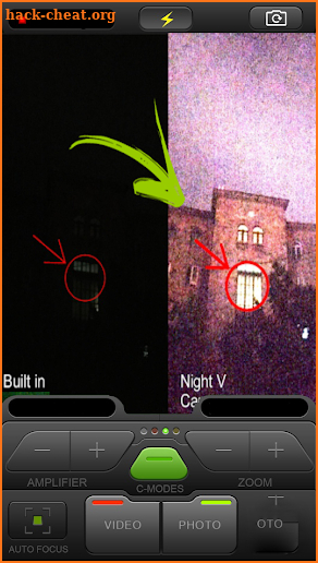 Night vision camera Simulated screenshot