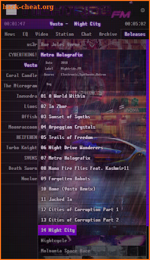 Nightride FM - Synthwave & Cyberpunk Radio screenshot