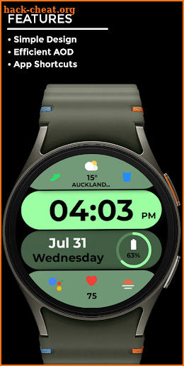 Nighty Digital 36 - watch face screenshot