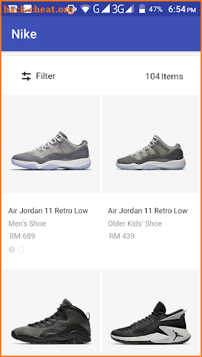 Nike Online Shopping screenshot