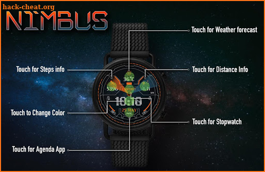 Nimbus Watch Face & Clock Live Wallpaper screenshot