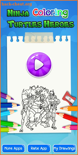 Ninja Coloring Turtles Heroes screenshot