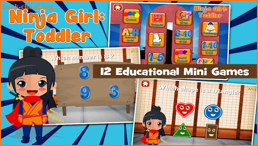 Ninja Girl Toddler Kids Games screenshot